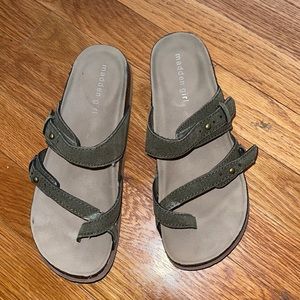 Madden Girl “Bandiit” Olive Slide on Sandals